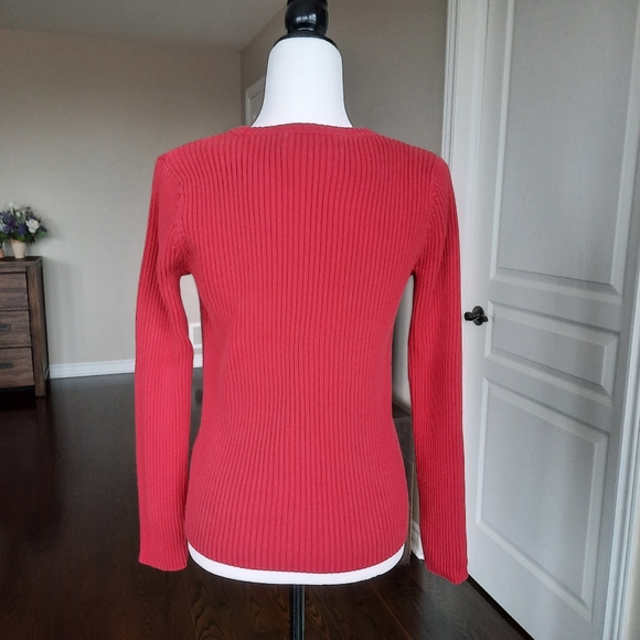 Tommy Hilfiger Red Sweater Size Medium - Picture 2 of 6